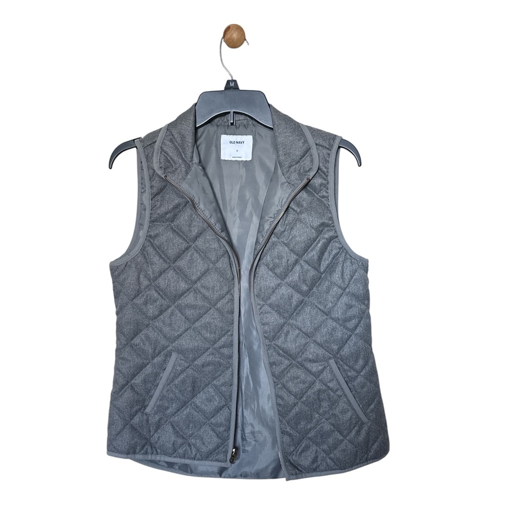 Old Navy Women’s Gray Quilted Vest Size Small